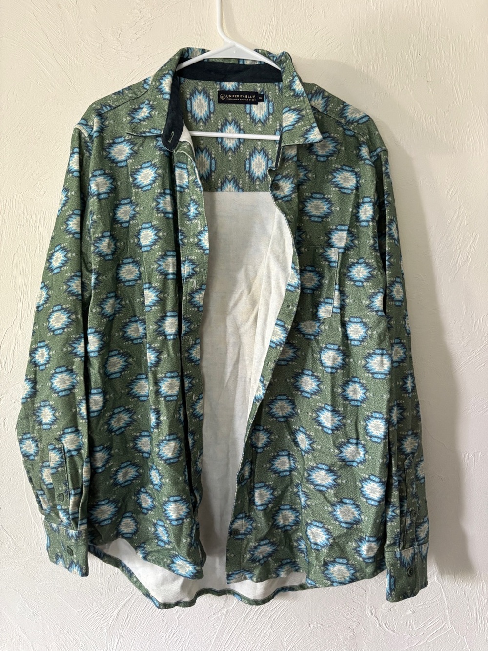 United By Blue Responsible Flannel Patterned button up